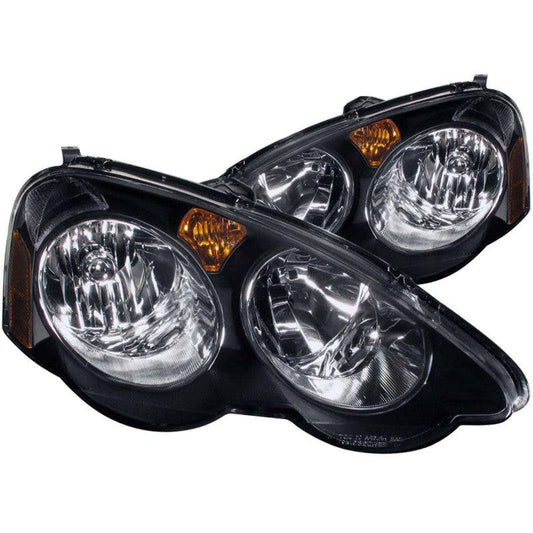 ANZO 2002-2004 Acura Rsx Crystal Headlights Black - My Store