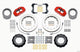 Wilwood Narrow Superlite 4R Front Hat Kit 12.88in Red 76-77 Ford Bronco Dana 44 w/Lines - Mammoth Racing -