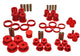 Energy Suspension 84-01 Jeep Cherokee/Wagoneer/Comanche Red Hyper-Flex Master Bushing Set - Mammoth Racing -