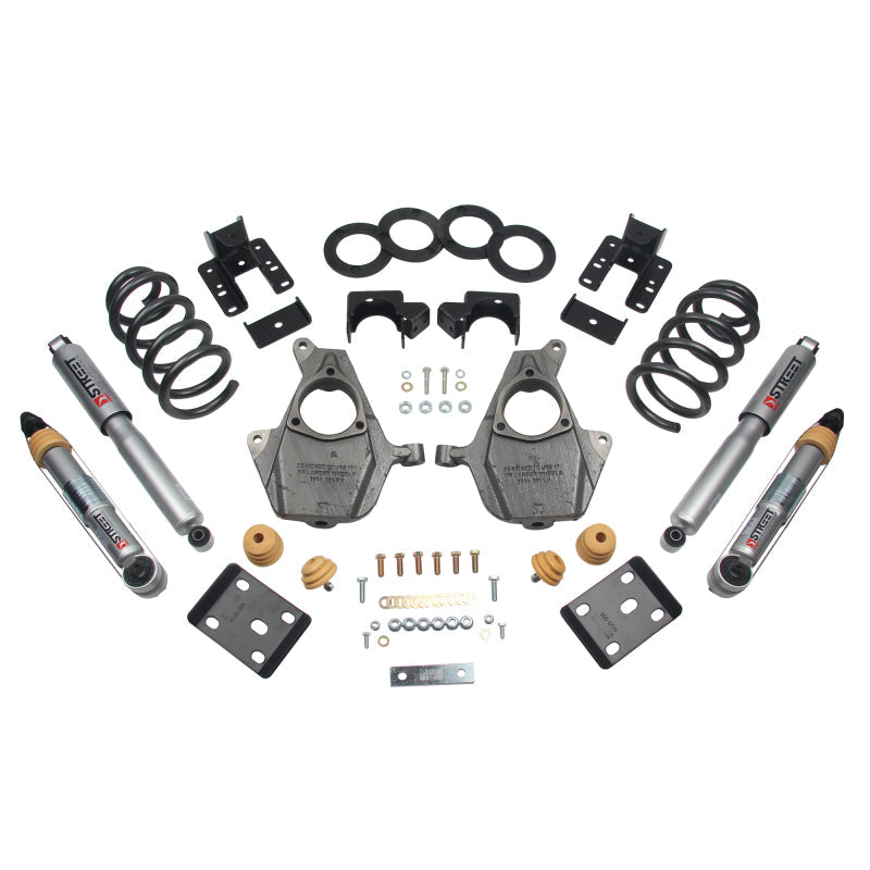 Belltech Lowering KIT 16.5-17 Chevrolet Silverado Ext/Crew Cab 2WD 3-4f / 5-6r - Mammoth Racing -