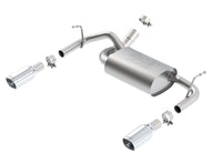 Borla 12-14 Jeep Wrangler JK 2Dr & 4Dr Rear Section ATAK Single Sqaure Rolled Angle-Cut Exit Exhaust - My Store