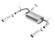 Borla 12-14 Jeep Wrangler JK 2Dr & 4Dr Rear Section ATAK Single Sqaure Rolled Angle-Cut Exit Exhaust - My Store