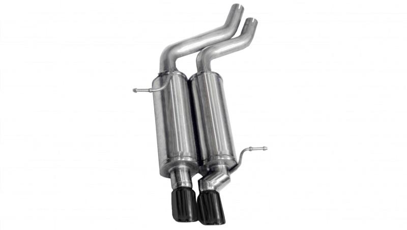 Corsa 01-06 BMW 325i/ci Convertible E46 Black Sport Axle-Back Exhaust - Mammoth Racing -