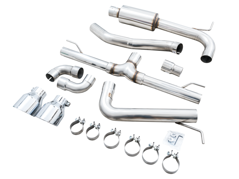 AWE 2022 VW GTI MK8  Track Edition Exhaust - Chrome Silver Tips - Mammoth Racing -