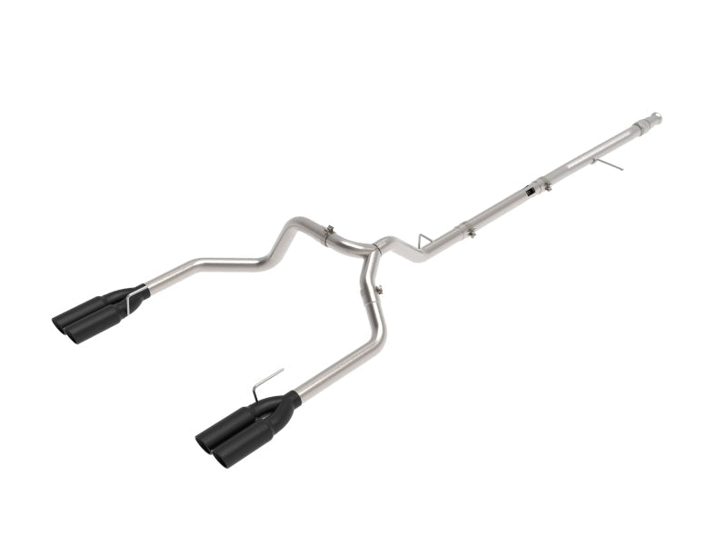 aFe Vulcan Series 3in 304SS DPF-Back 20-21 GM Trucks L6-3.0L (td) LM2 - Dual Black Tip - Mammoth Racing -