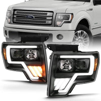 ANZO 2009-2013 Ford F-150 Projector Light Bar G4 Switchback H.L.Black Amber - My Store