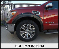 EGR 17-23 Nissan Titan Traditional Bolt-On Look Fender Flareswith Fender Badge Set Of 4 - Mammoth Racing -