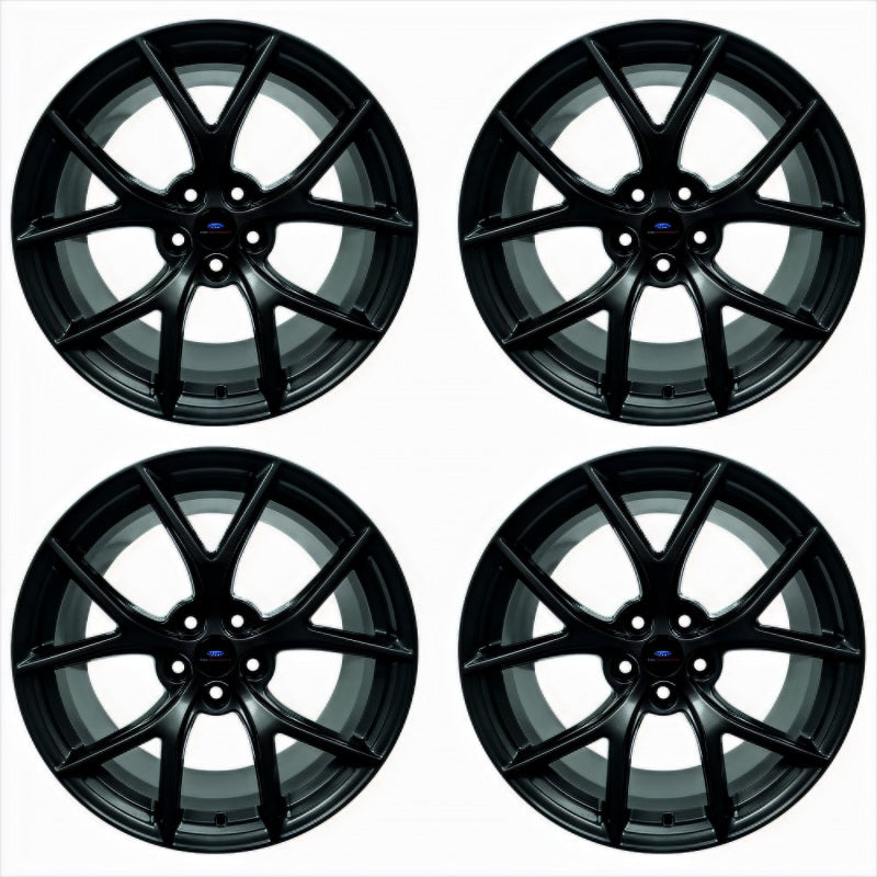 Ford Racing 15-20 Mustang19x10.5in & 19x11in Wheel Kit w/TPMS - Matte Black - Mammoth Racing -