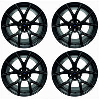 Ford Racing 15-20 Mustang19x10.5in & 19x11in Wheel Kit w/TPMS - Matte Black - Mammoth Racing -