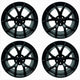 Ford Racing 15-20 Mustang19x10.5in & 19x11in Wheel Kit w/TPMS - Matte Black - Mammoth Racing -