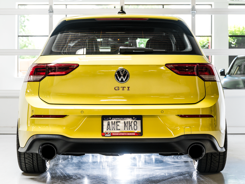 AWE 2022 VW GTI MK8  Track Edition Exhaust - Diamond Black Tips - Mammoth Racing -