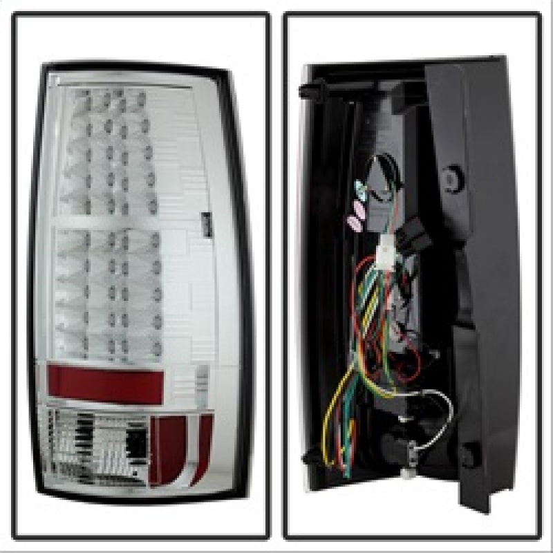 Spyder Chevy Suburban/GMC Yukon/Yukon Denali 07-14 LED Tail Lights Chrm ALT-YD-CSUB07-LED-C - Mammoth Racing -