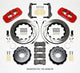 Wilwood Aero4 Rear Kit 14.25in Drilled Red 2014-Up Challenger w/Lines - My Store
