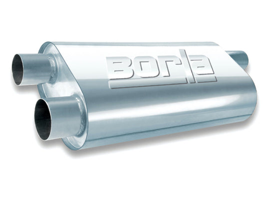 Borla Universal Oval Transverse 2.5in Inlet/Outlet 19in x 10.25in x 5.5in Turbo XL Muffler - My Store