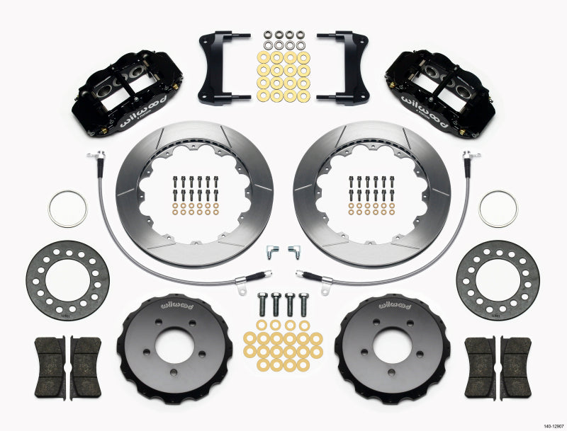 Wilwood Narrow Superlite 6R Front Hat Kit 12.88in 2005-Up Mazda Miata w/ Lines - Mammoth Racing -