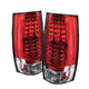 Spyder Chevy Suburban/GMC Yukon/Yukon Denali 07-14 LED Tail Lights Red Clear ALT-YD-CSUB07-LED-RC - Mammoth Racing -