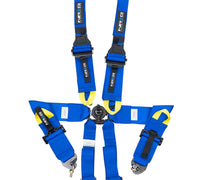 NRG FIA 6pt 2in. Shoulder Belt for HANS Device/ Rotary Cam Lock Buckle/ 3in. Waist Belt - Blue - My Store