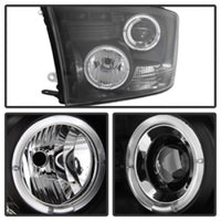 Spyder Dodge Ram 1500 09-14 10-14 Projector Headlights Halogen- LED Halo LED - Blk PRO-YD-DR09-HL-BK - Mammoth Racing -