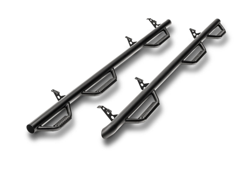 N-Fab Nerf Step 04-06 Chevy-GMC 1500 Crew Cab 5.7ft Bed - Tex. Black - Bed Access - 3in - Mammoth Racing -