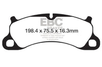 EBC 12-15 Porsche 911 (991) (Cast Iron Rotor only) 3.8 Carrera S Redstuff Front Brake Pads - My Store