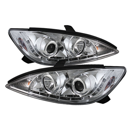 Spyder Toyota Camry 02-06 Projector Headlights DRL Chrome High H1 Low H1 PRO-YD-TCAM02-DRL-C - Mammoth Racing -