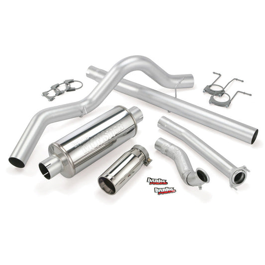 Banks Power 94-97 Ford 7.3L ECLB Monster Exhaust System - SS Single Exhaust w/ Chrome Tip - Mammoth Racing -