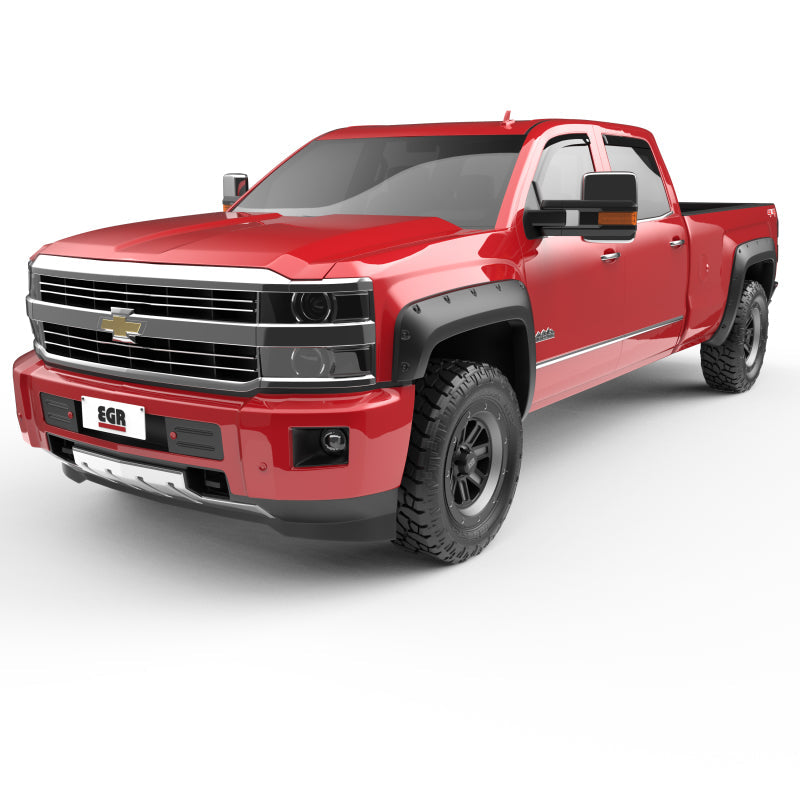 EGR 14+ Chev Silverado 6-8ft Bed Bolt-On Look Fender Flares - Set - Matte - Mammoth Racing -