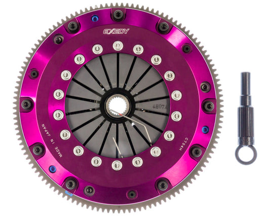 Exedy 2003-2007 Infiniti G35 V6 Hyper Twin Carbon-D Clutch Strap Drive Sprung Center Disc Push Type - Mammoth Racing -