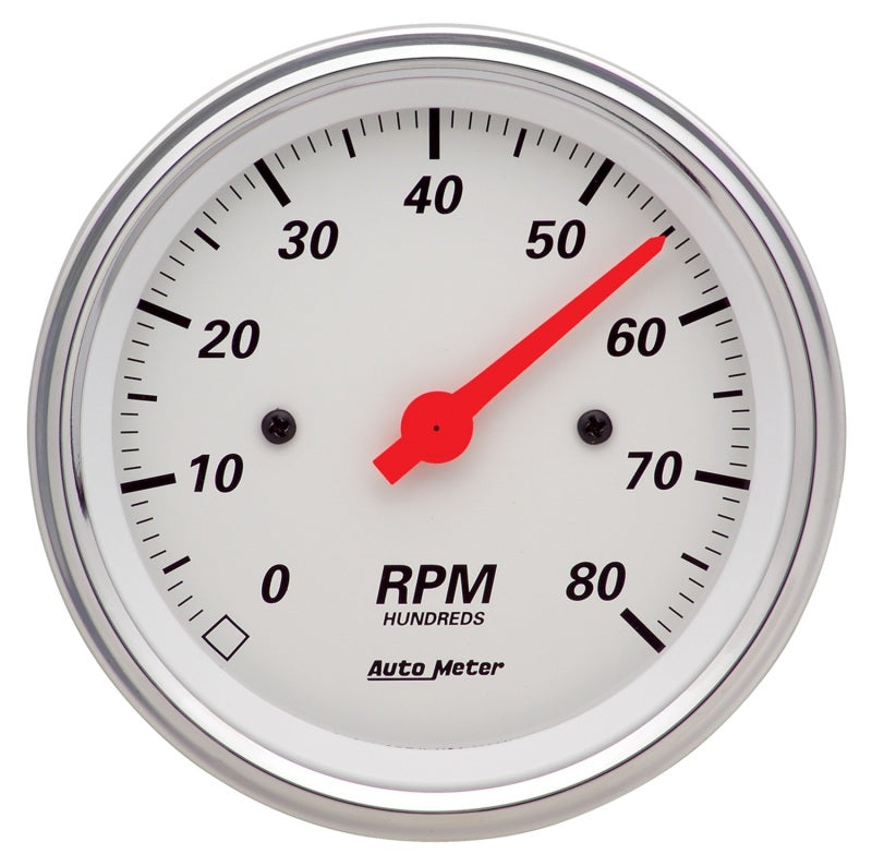 Autometer Arctic White 3 3/8in 8k RPM In Dash Tachometer - My Store