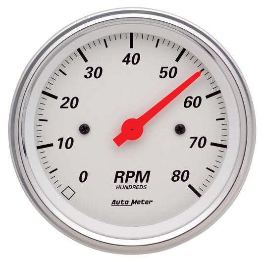 Autometer Arctic White 3 3/8in 8k RPM In Dash Tachometer - My Store