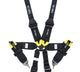 NRG FIA 6pt 2in. Shoulder Belt for HANS Device/ Rotary Cam Lock Buckle/ 3in. Waist Belt - Black - My Store