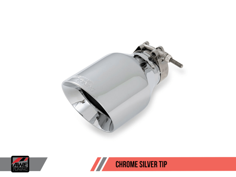 AWE Tuning Mk6 GTI Performance Catback - Chrome Silver Round Tips - My Store