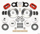 Wilwood Forged Dynalite Front Kit 11.00in Red 1965-1969 Mustang Disc & Drum Spindle - Mammoth Racing -