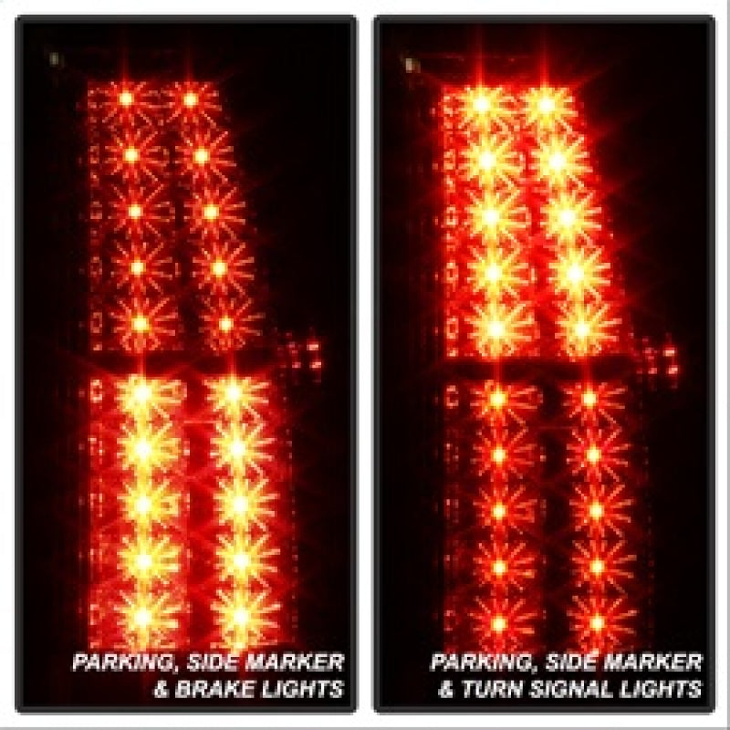 Spyder Chevy Suburban/GMC Yukon/Yukon Denali 07-14 LED Tail Lights Red Clear ALT-YD-CSUB07-LED-RC - Mammoth Racing -
