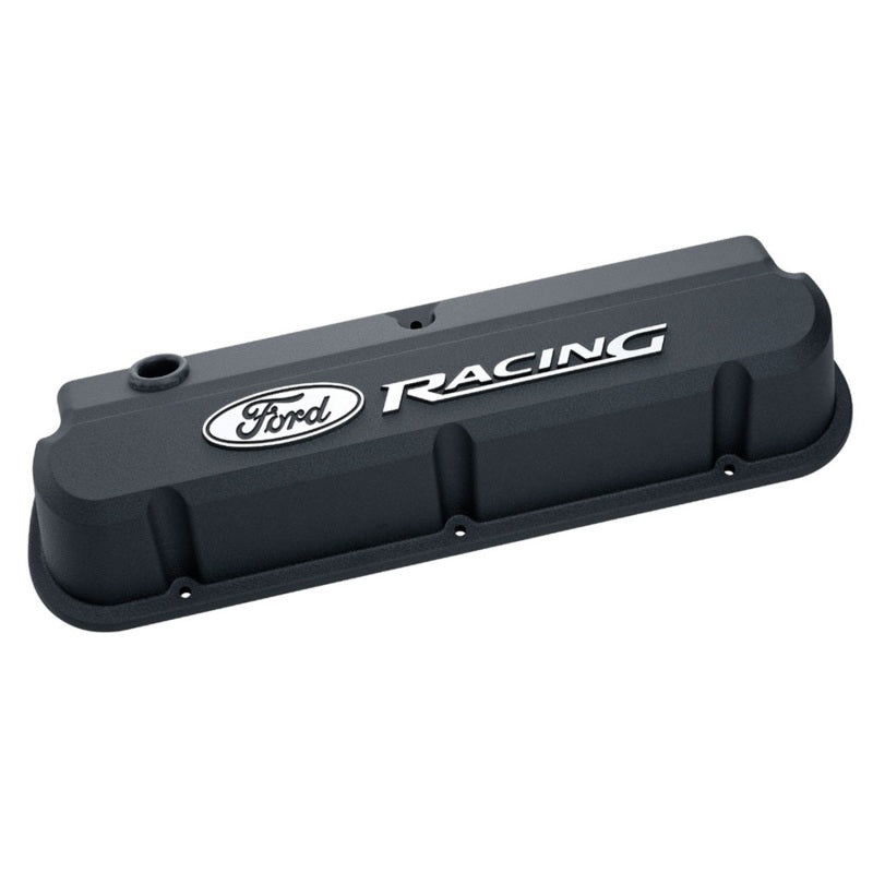 Ford Racing 289-351 Slant Edge Black Valve Cover - Mammoth Racing -
