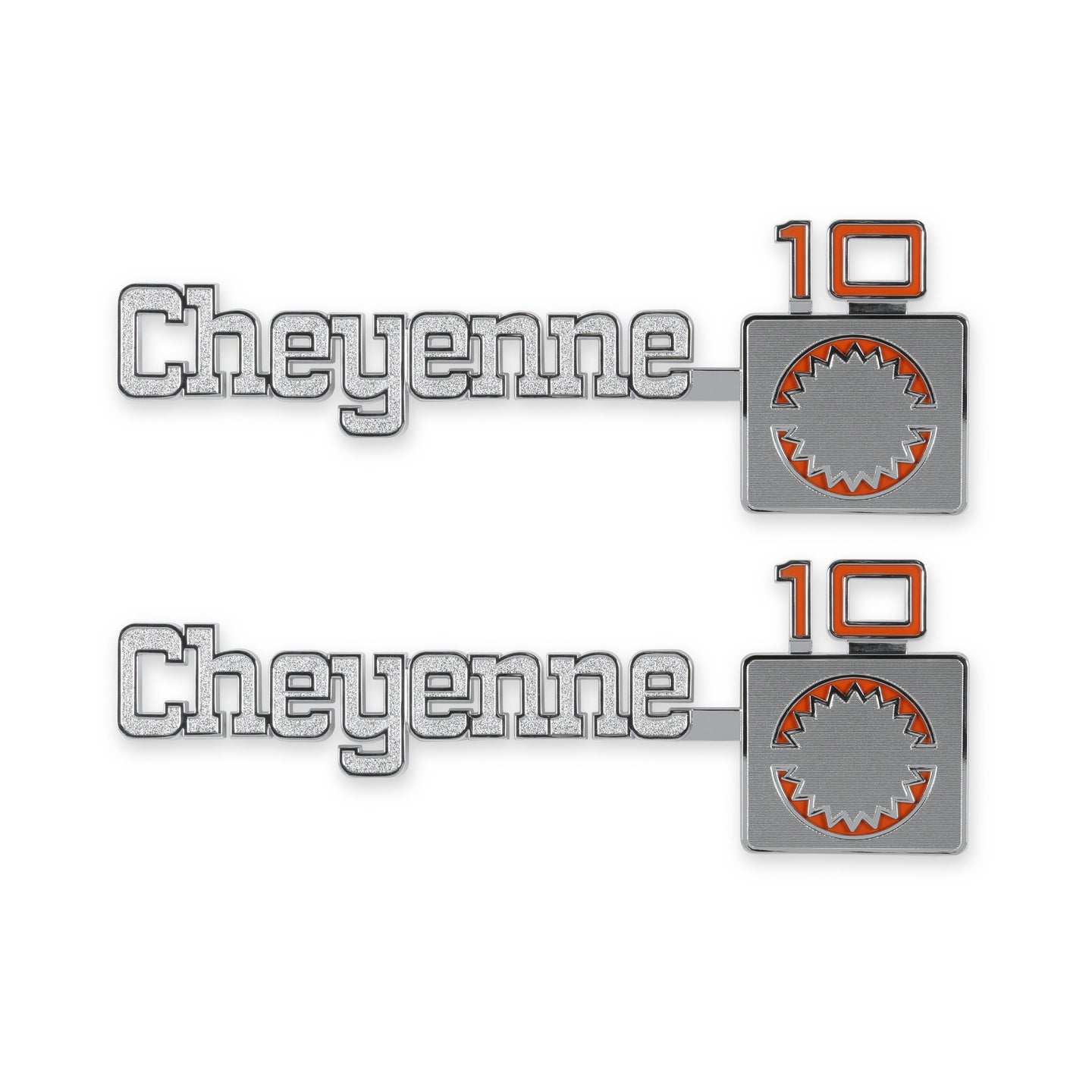 Holley Classic Trucks 04-539 1975-1980 C/K Cheyenne10 Fndr Emblm Pair - Mammoth Racing -