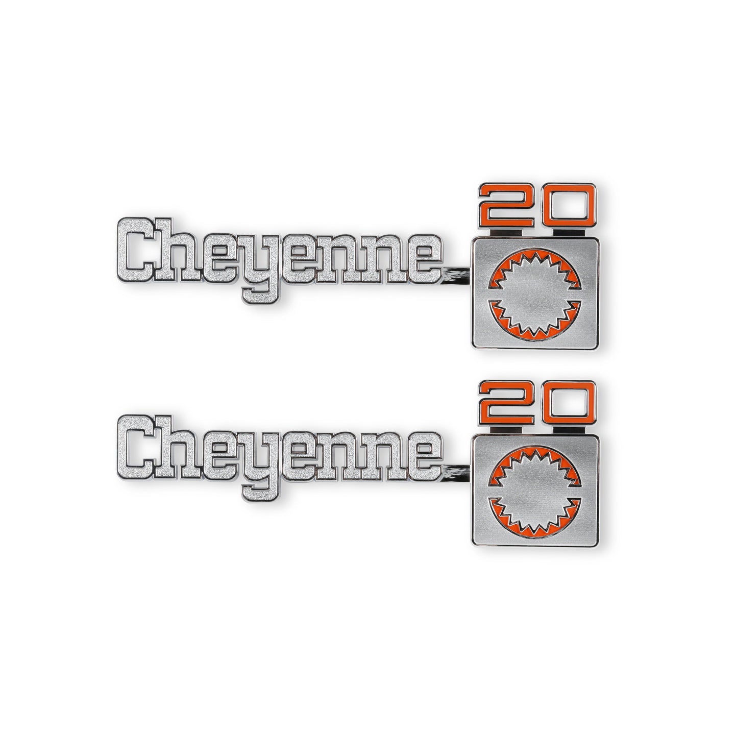 Holley Classic Trucks 04-540 1975-1980 C/K Cheyenne20 Fndr Emblm Pair - Mammoth Racing -