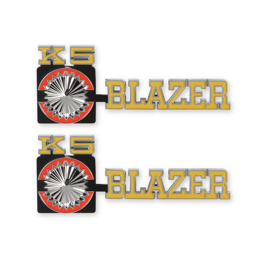 Holley Classic Trucks 04-546 1975-1980 C/K Blazer 4Wd Fndr Emblm Pair - Mammoth Racing -