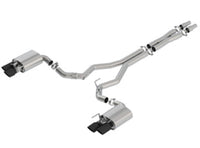 Borla 2018 Ford Mustang GT 5.0L AT/MT 3in ATAK Catback Exhaust Black Chrome Tips w/ Valves - My Store
