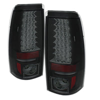 Spyder Chevy Silverado 1500 99-02 (Not Fit Stepside) LED Tail Lights Blk Smke ALT-YD-CS99-LED-BSM - Mammoth Racing -