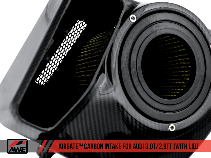 AWE Tuning Audi B9/B9.5 S4/S5/RS5 3.0T Carbon Fiber AirGate Intake w/ Lid - Mammoth Racing -