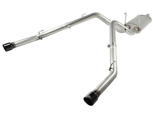 aFe MACHForce XP Exhausts Cat-Back SS-409 EXH CB Dodge Ram 1500 5.7L HEMI 09-13 Glossed Black - Mammoth Racing -