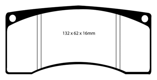 EBC Ford Saleen Mustang Alcon front calipers Yellowstuff Front Brake Pads - My Store