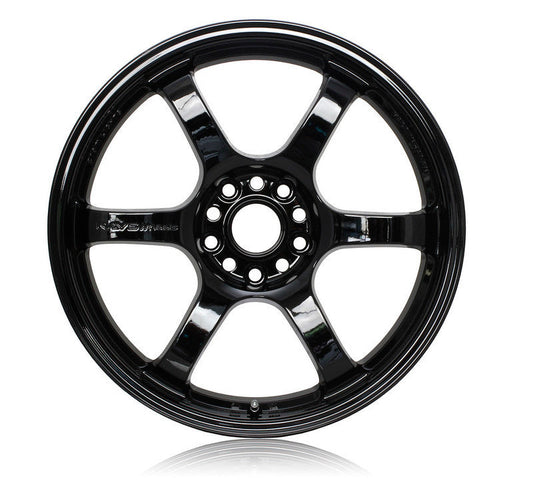 Gram Lights 57dr 18x10.5 +22 5-114.3 Glossy Black Wheel - Mammoth Racing -