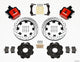 Wilwood Combination Parking Brake Rear Kit 12.19in Drilled Red Civic / Integra Disc 2.39 Hub Offset - Mammoth Racing -
