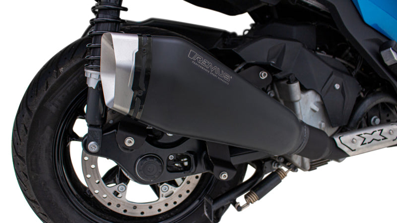 Remus 2019 Scooter BMW C 400 X C 400 GT End Cap - Black - Mammoth Racing -