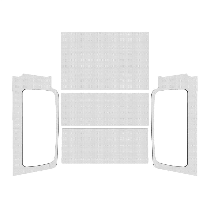 DEI 04-06 Jeep Wrangler LJ Unliminted Headliner Complete Kit - White - Mammoth Racing -