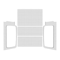 DEI 04-06 Jeep Wrangler LJ Unliminted Headliner Complete Kit - White - Mammoth Racing -