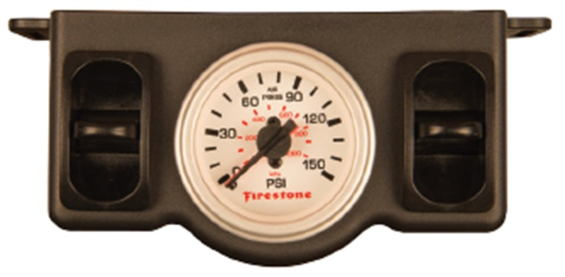 Firestone Pneumatic Dual Pressure Gauge - White Plastic (WR17602574) - Mammoth Racing -