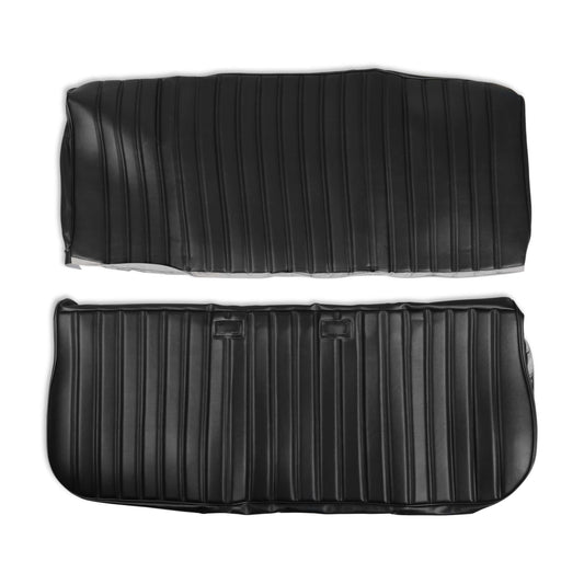 Holley 05-300 1981-1987 C/K Full Pleat Seat Vinyl Black - Mammoth Racing -